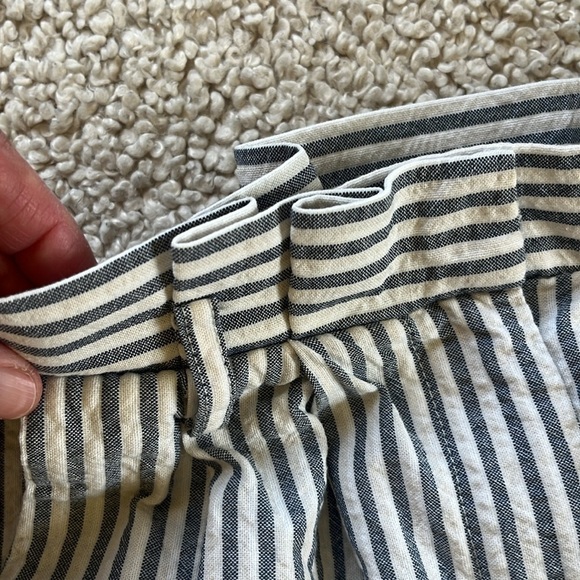 ZARA Seersucker Cropped Balloon Pants Size XS - Picture 13 of 15